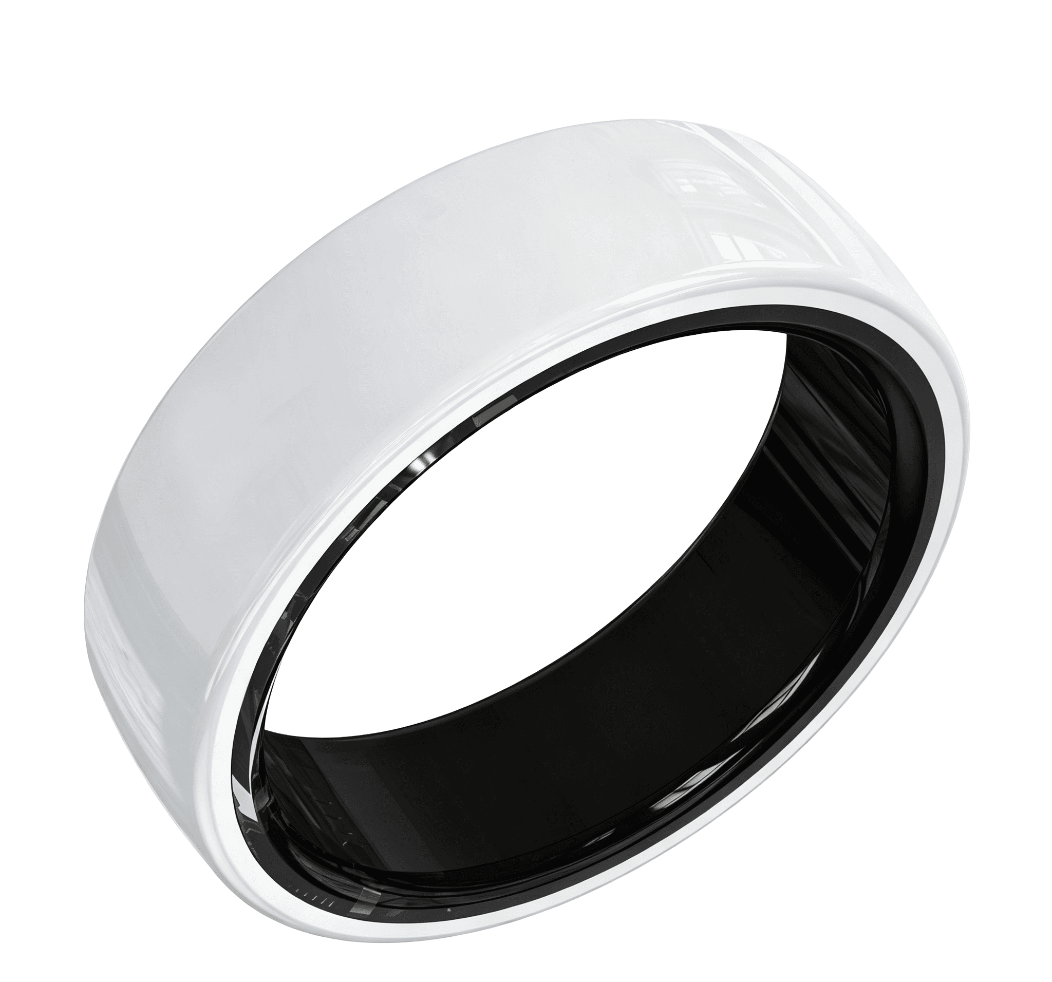 KEHON RING Pure Ceramic in Pearl White